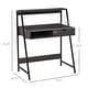 preview thumbnail 4 of 12, HOMCOM Computer Desk for Small Spaces, School Student Desk Study Writing Desk, Small Corner Desk with Drawer and Storage Shelves