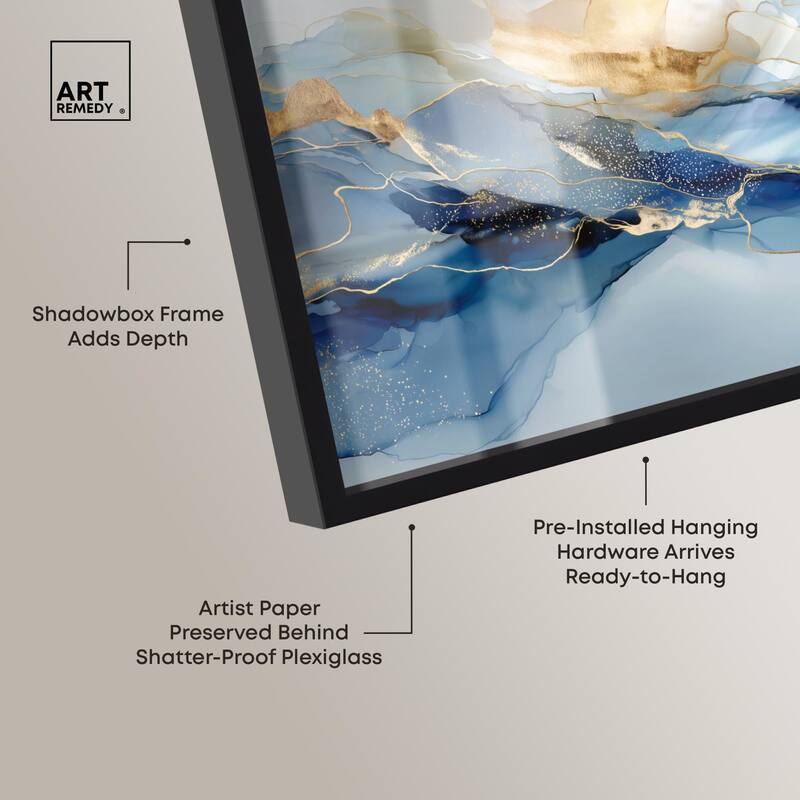 Postmodern Flow I Shadowbox by Art Remedy