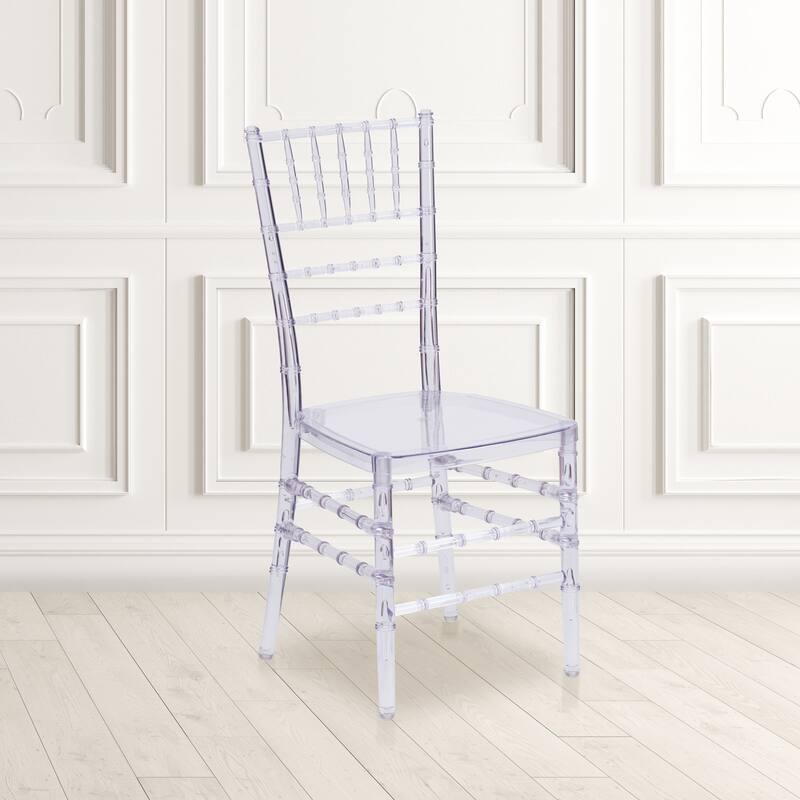 Crystal Ice Stacking Chiavari Chair (Set of 2) - N/A - Crystal Ice