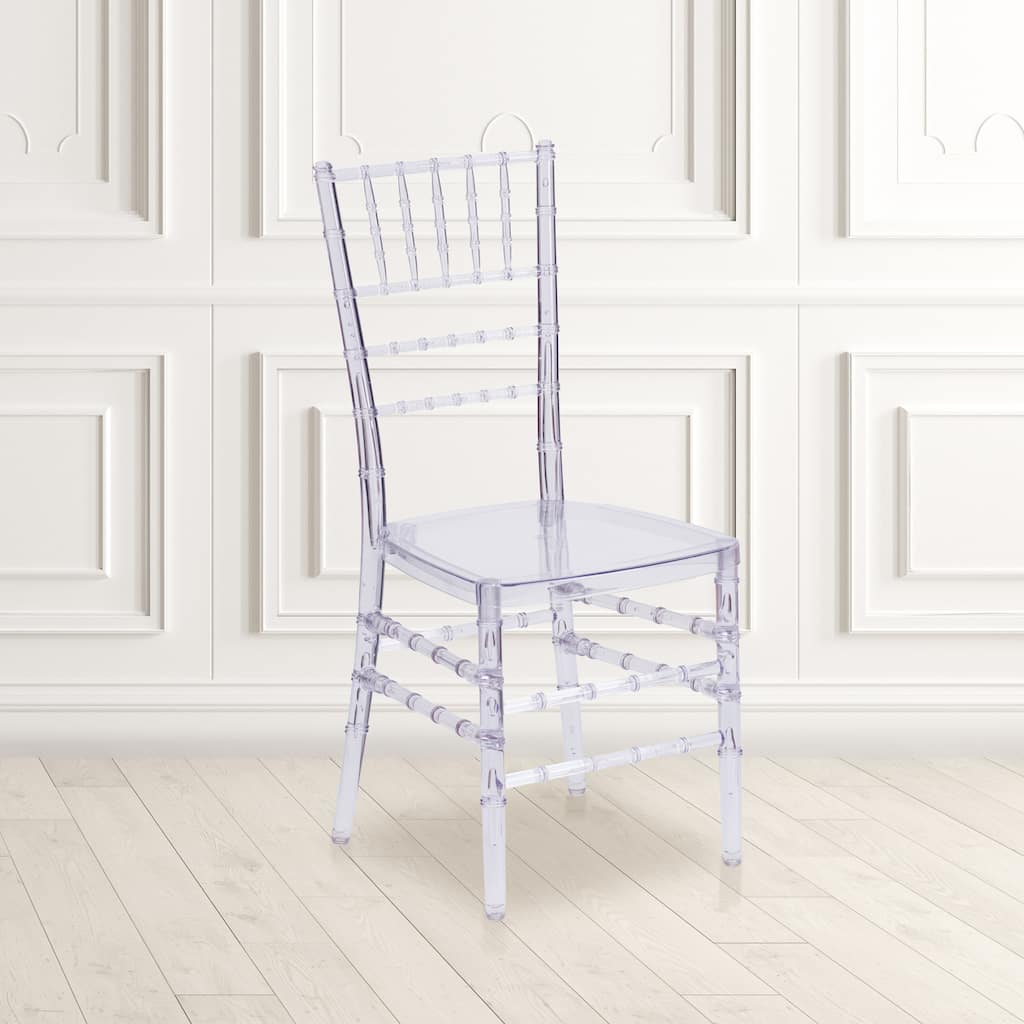 Crystal Ice Stacking Chiavari Chair (Set of 2)