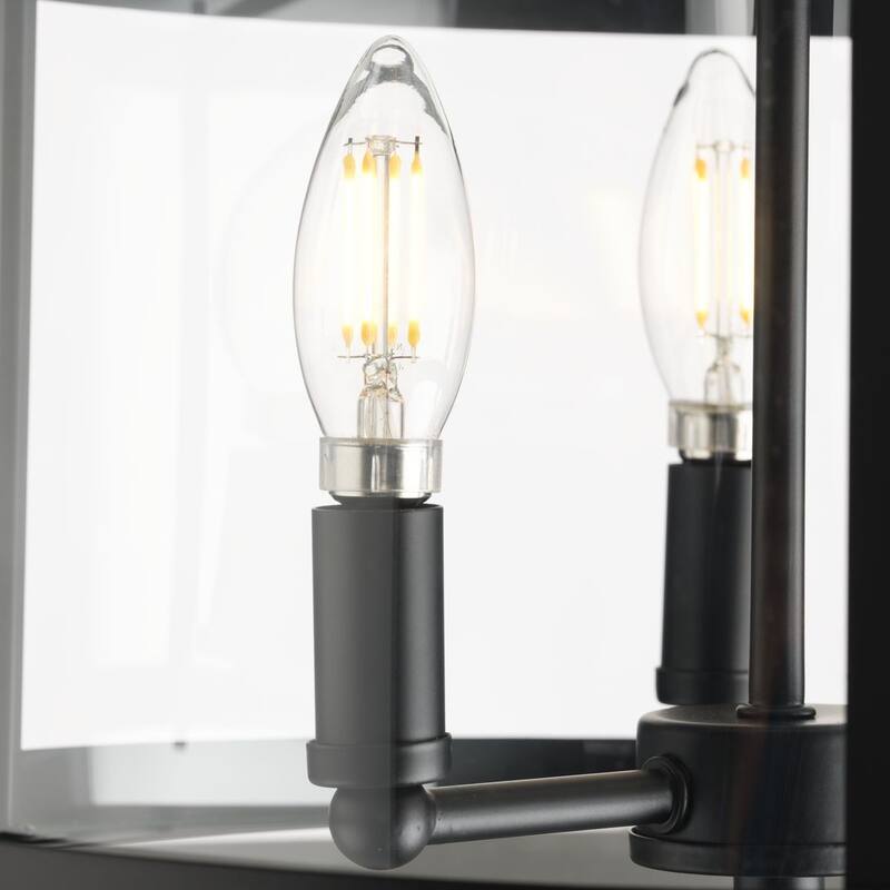 Gilliam Collection 13 in. Three-Light Matte Black New Traditional Semi-Flush Mount - 13 in x 13 in x 12.12 in