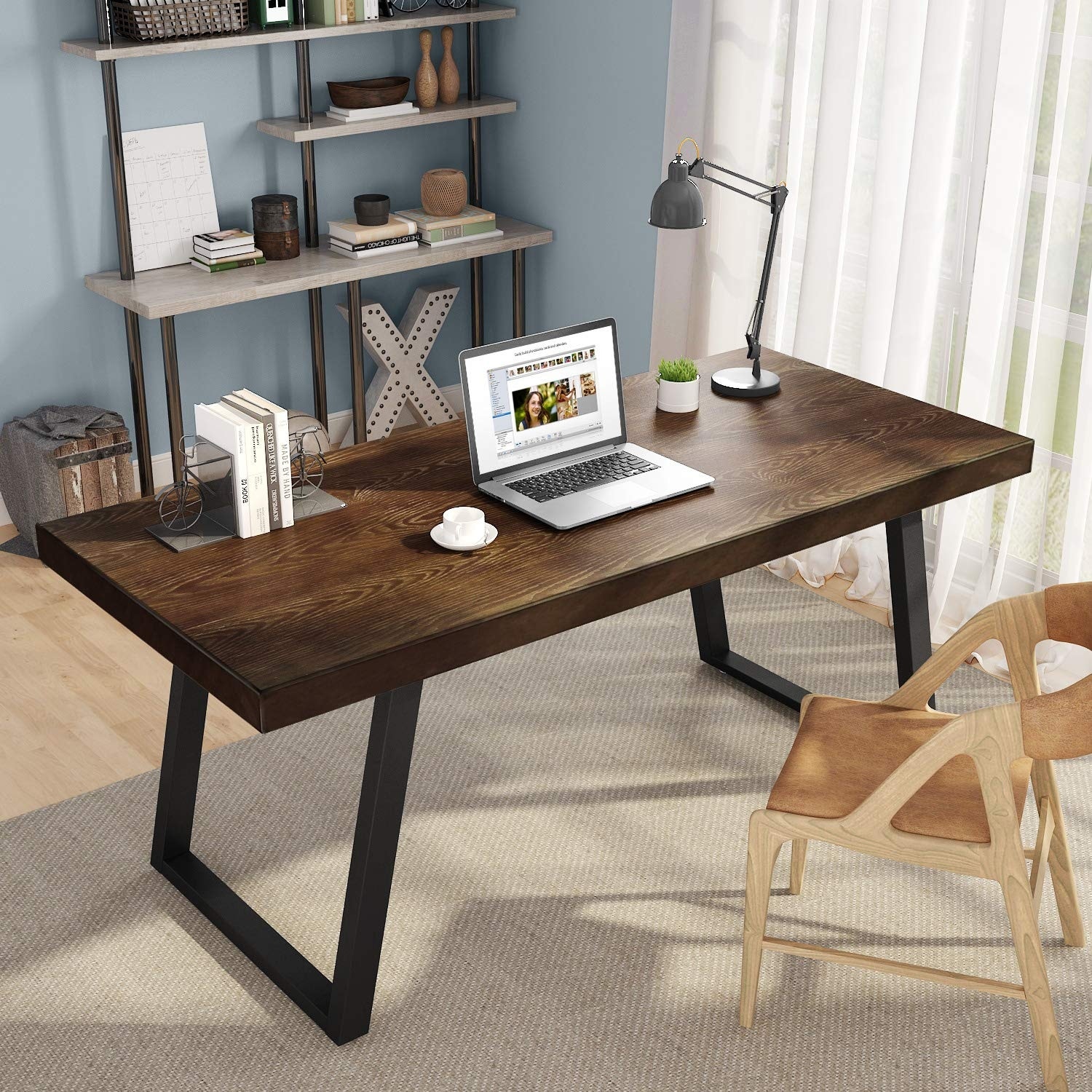 Furniture Desks Home Office Furniture 55 Rustic Solid Wood