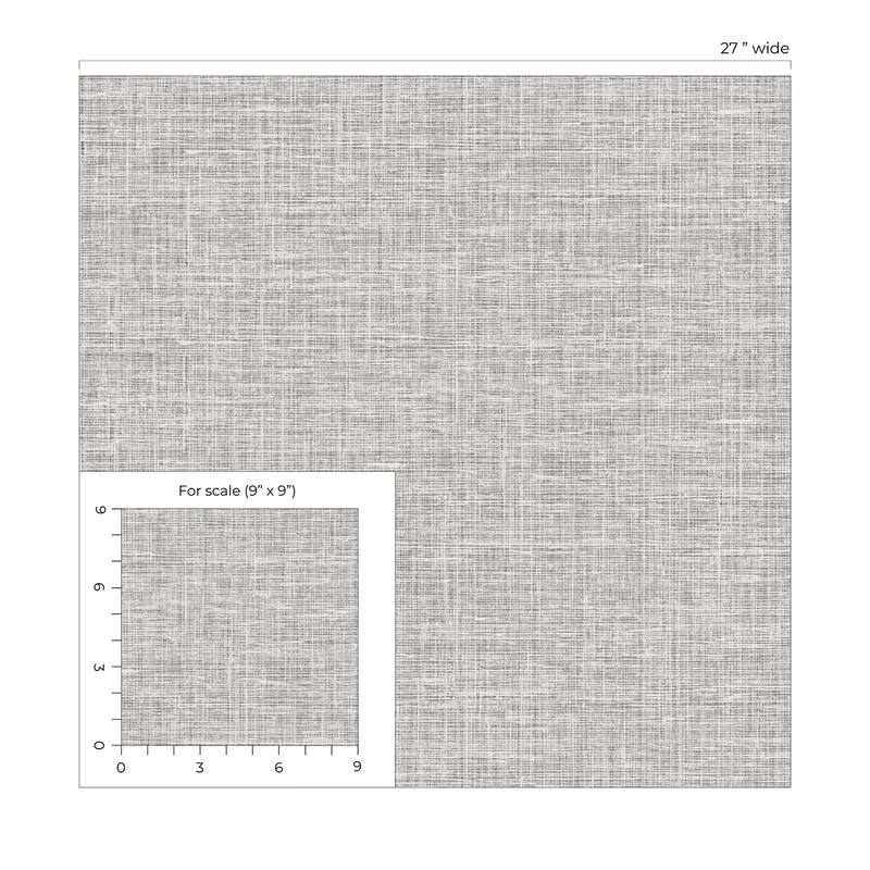 Seabrook Designs Soho Linen Nonwoven Unpasted Wallpaper