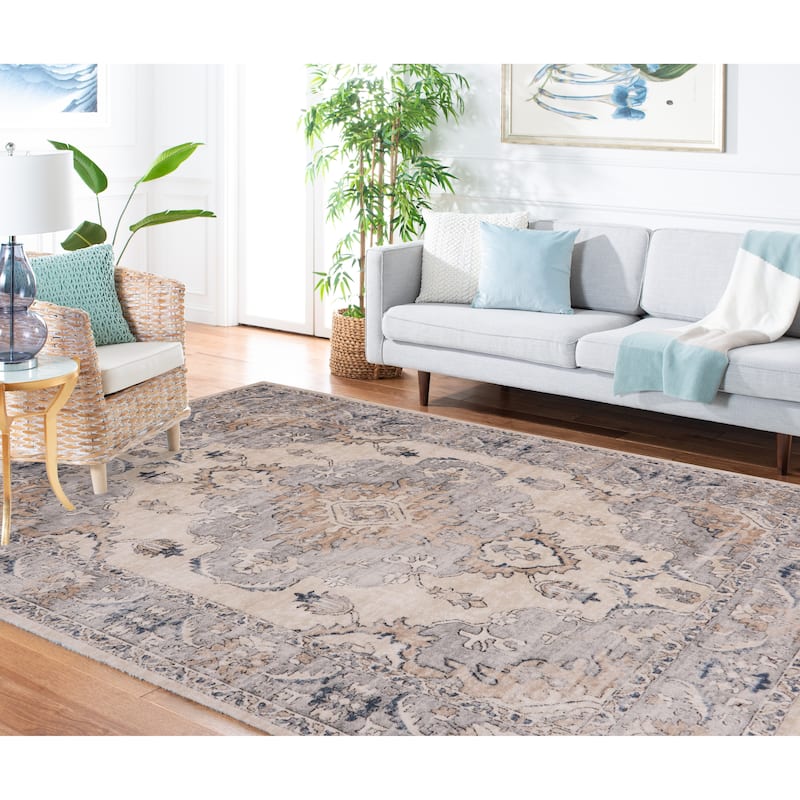 Martha Stewart by SAFAVIEH Hikariko Vintage Rug - 11' x 15' - Beige/Grey