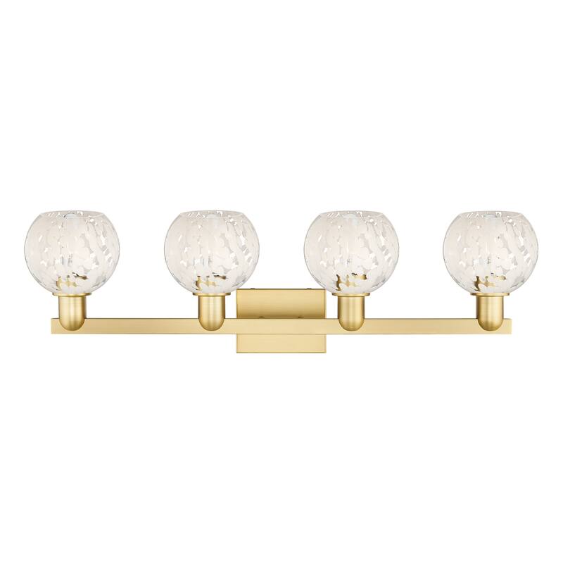 Innovations Lighting Endless Possibilities Arcadia - White Mouchette - 4 Light 33" Bath Vanity Light