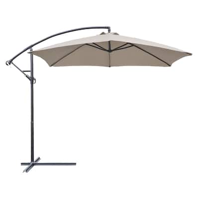 Homall Patio Umbrellas Offset Umbrella Cantilever Umbrella Hanging Market Umbrella with Crank and Cross for Backyard and Beach