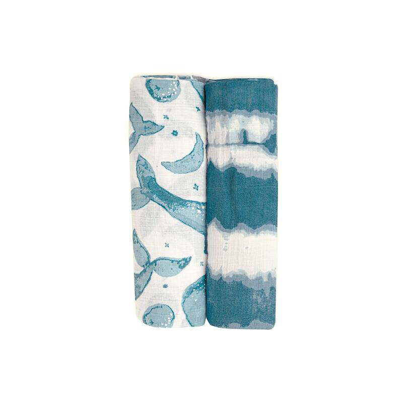 Crane Baby Swaddle Wraps Pack - Baby Blue