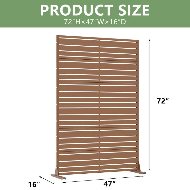 Outdoor Privacy Screen Metal Privacy Screen Panel Free Standing