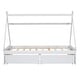 preview thumbnail 20 of 22, Twin Size House Shaped Platform Bed with 2-Storage Drawers, Headboard and Footboard, Modern Sleek Design for Bedroom, Pink