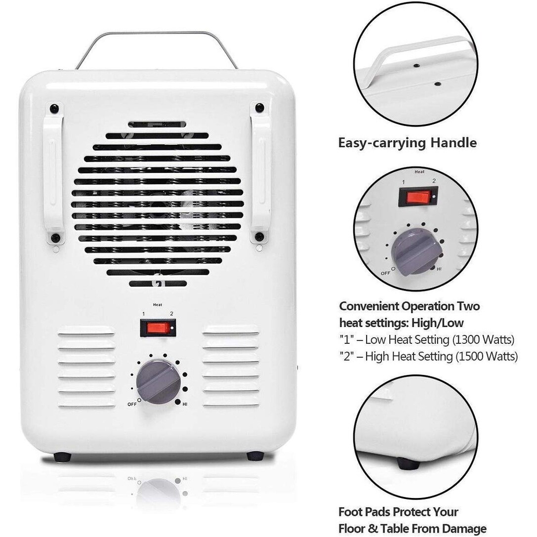 Shop Costway Electric Portable Utility Space Heater Thermostat Room 1500w Overstock 18216186