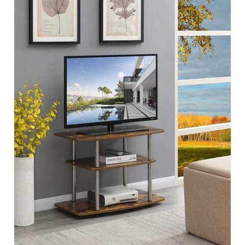 Designs2Go No Tools 3 Tier TV Stand, Barnwood
