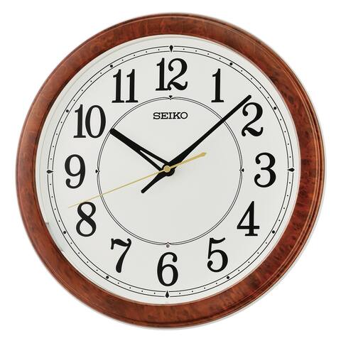 HI/LO Luminous Clock Brown & White - N/A