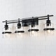 preview thumbnail 11 of 30, ExBrite 3-lights Bathroom Dimmable Black Vanity Lights Modern Wall Sconce Lighting