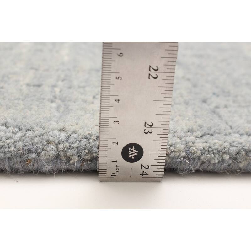 ECARPETGALLERY Hand Tufted Timeless Turquoise Wool Rug - 5'2 x 8'0