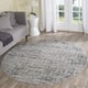 SAFAVIEH Adirondack Alberta Vintage Abstract Rug - 6' Round - Black/Silver