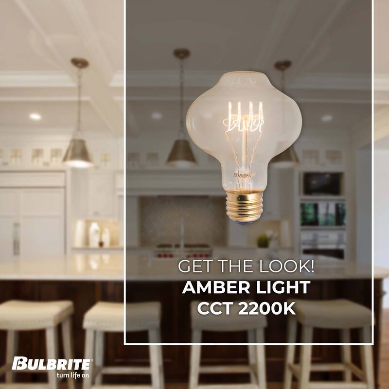 Bulbrite Pack of (4) Dimmable Antique Nostalgic Filament Incandescent Bulb
