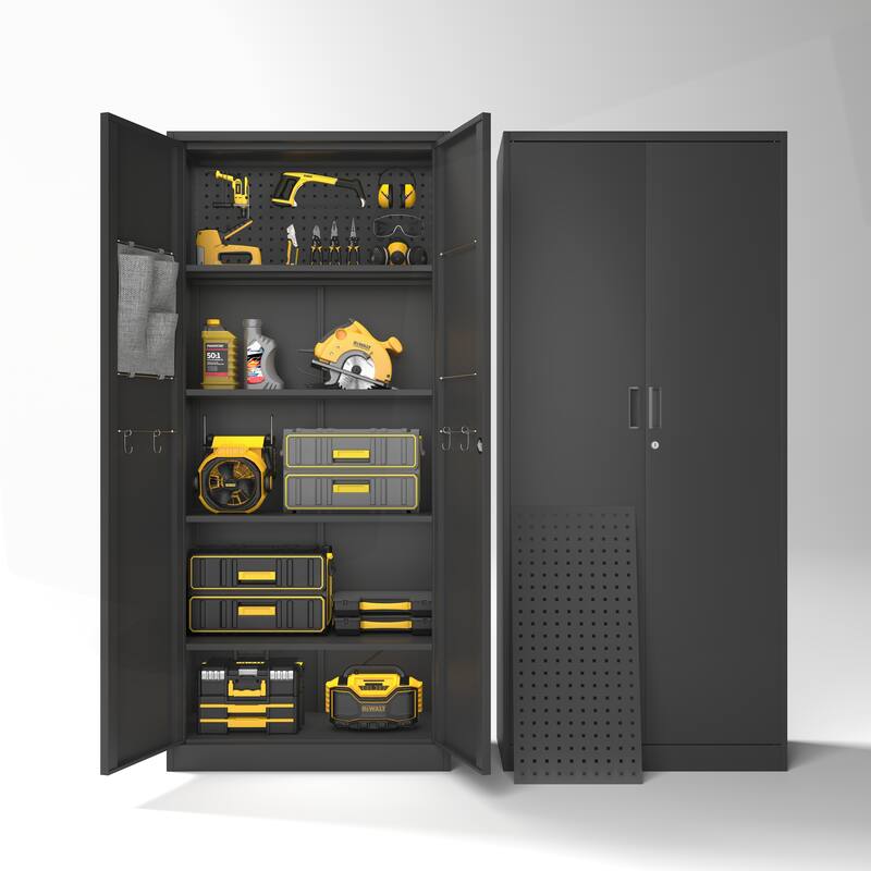 Versatile Metal Storage Cabinet for Various Spaces, Enhancing Organization