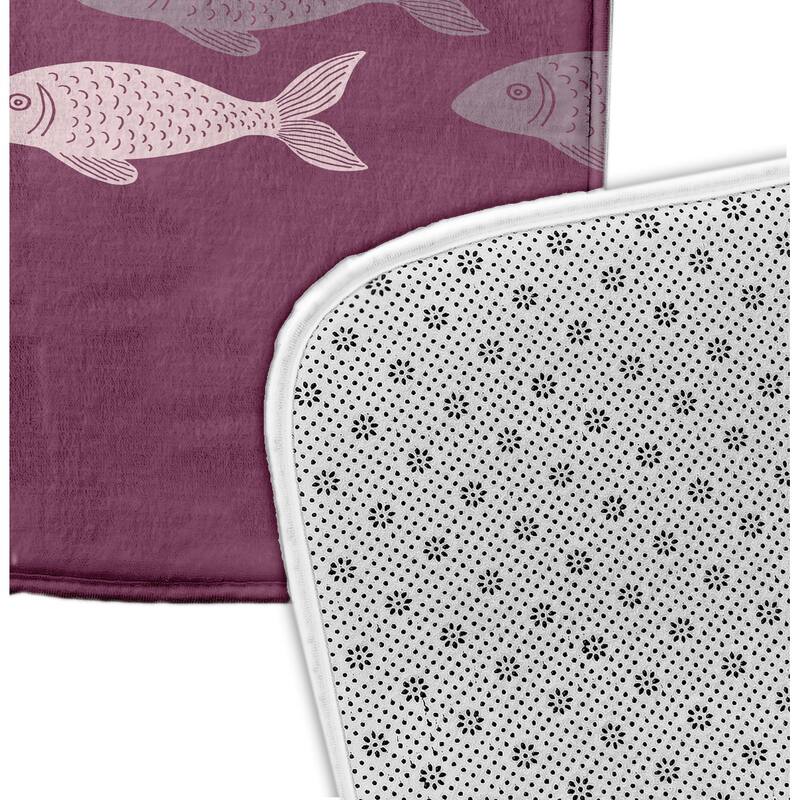 Fish Line Bath Mat