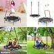 preview thumbnail 8 of 10, 36''Convertible Swing & Trampoline Set Toddler Kids Fitness Rebounder