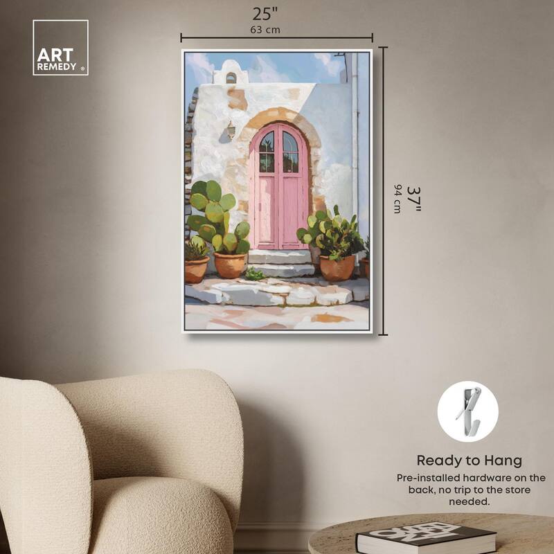 Pink Door I Canvas by Art Remedy