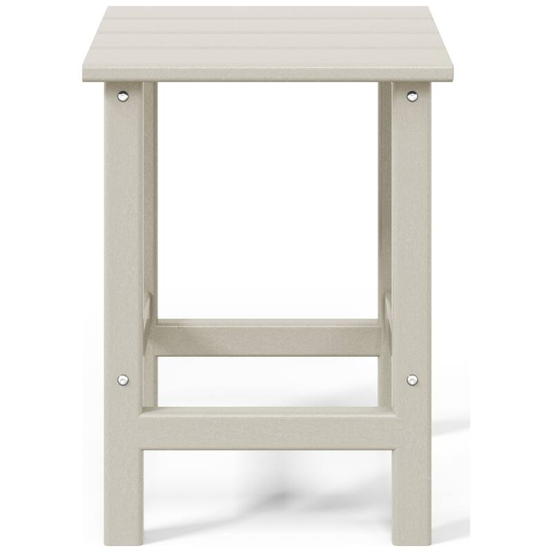 Aderson Outdoor Poly Adirondack Chair with Side Table 3-Piece Set