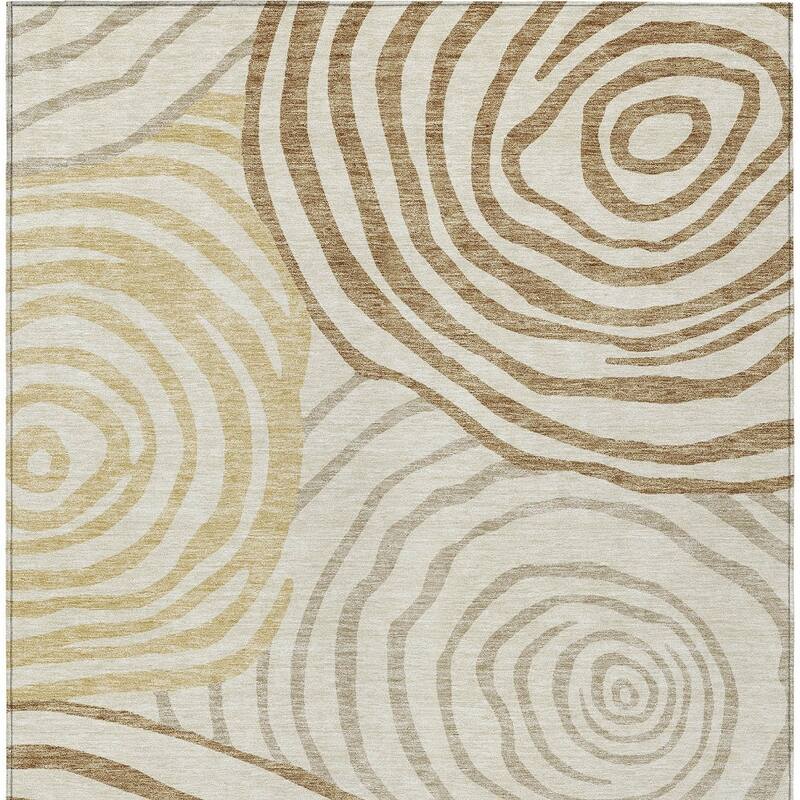 HomeRoots Abstract Transitional Rectangle Outdoor Rug