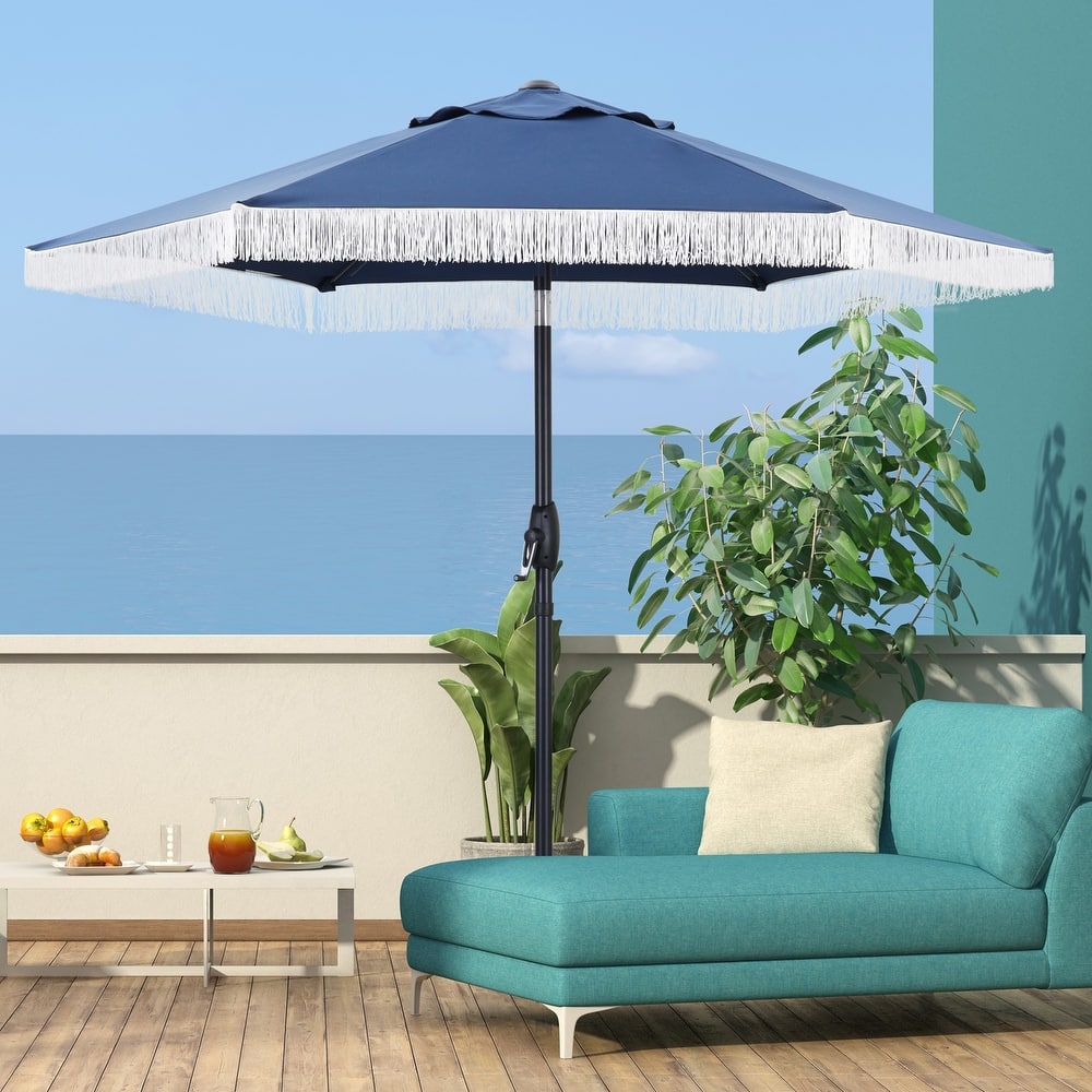 Autlaycil 7.5 ft Patio Umbrella with Fringe