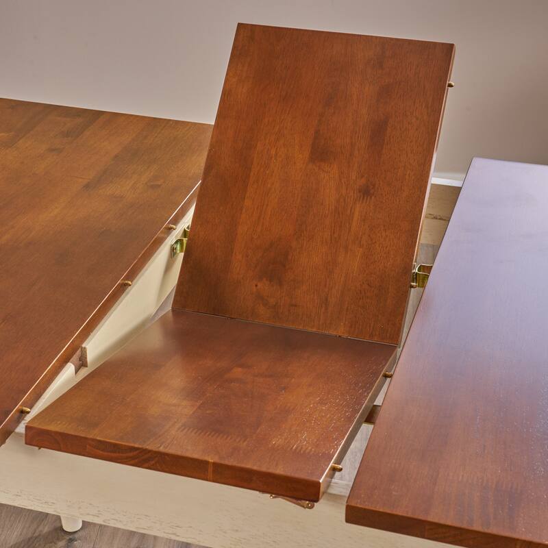 Roomfitters Clearwater Rectangular Solid Top Dining Table with Sturdy Leg Design, Walnut