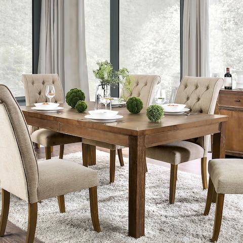 Furniture of America Kizi Rustic 72-inch Solid Wood Dining Table