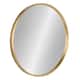 Kate and Laurel Travis 25.6" Round Accent Wall Mirror - Gold