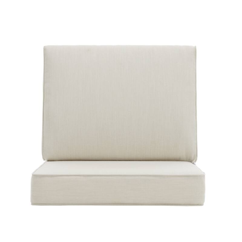 Outdoor 4.7" Thick Sunbrella Cushion Set with Back and Seat Cushions