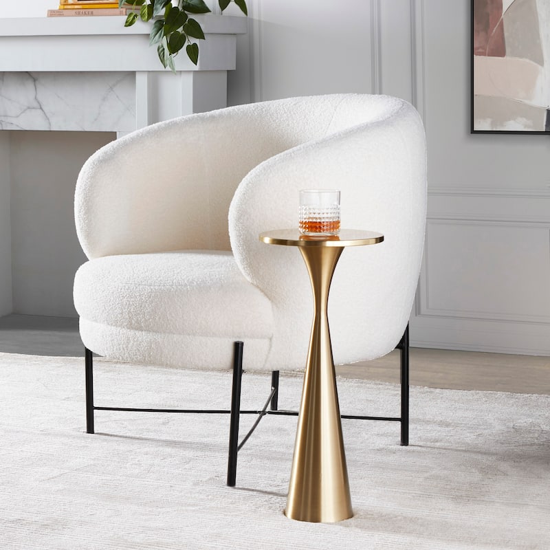 Silver Orchid Monroe 22" Metal Side Table