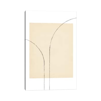 iCanvas "Minimalist Neutral Line Art III" by Whales Way Canvas Print