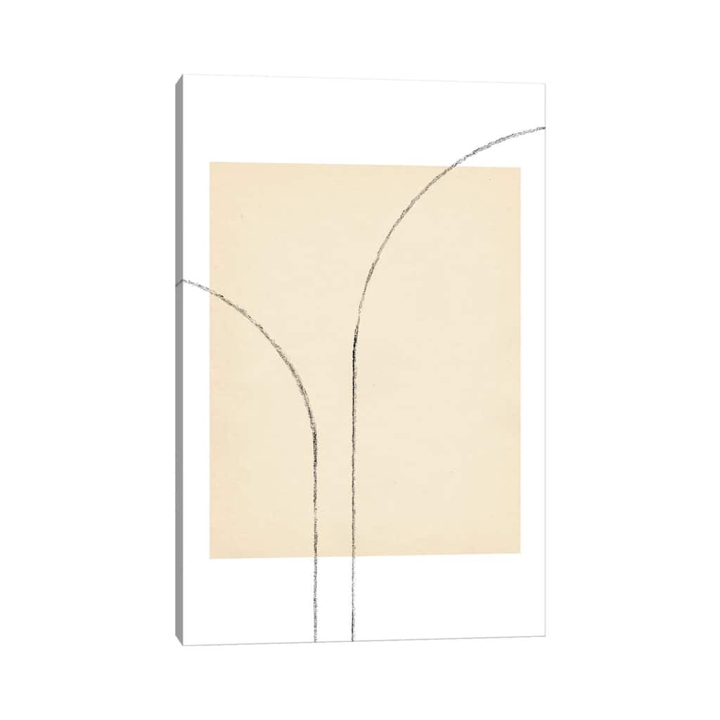 iCanvas "Minimalist Neutral Line Art III" by Whales Way Canvas Print