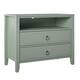 The Novogratz Her Majesty 2 Drawer Nightstand - Pale Green