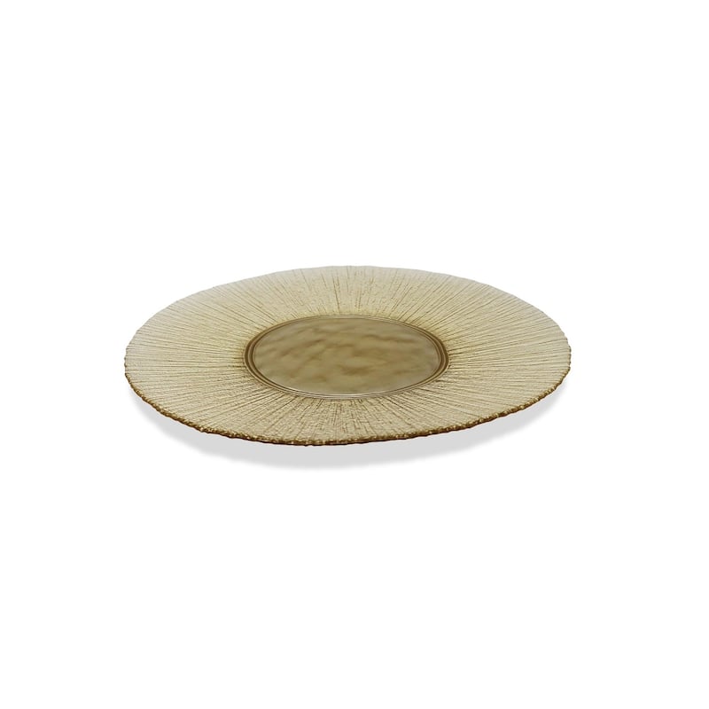 Set of 4 Organic Shaped Gold Plates