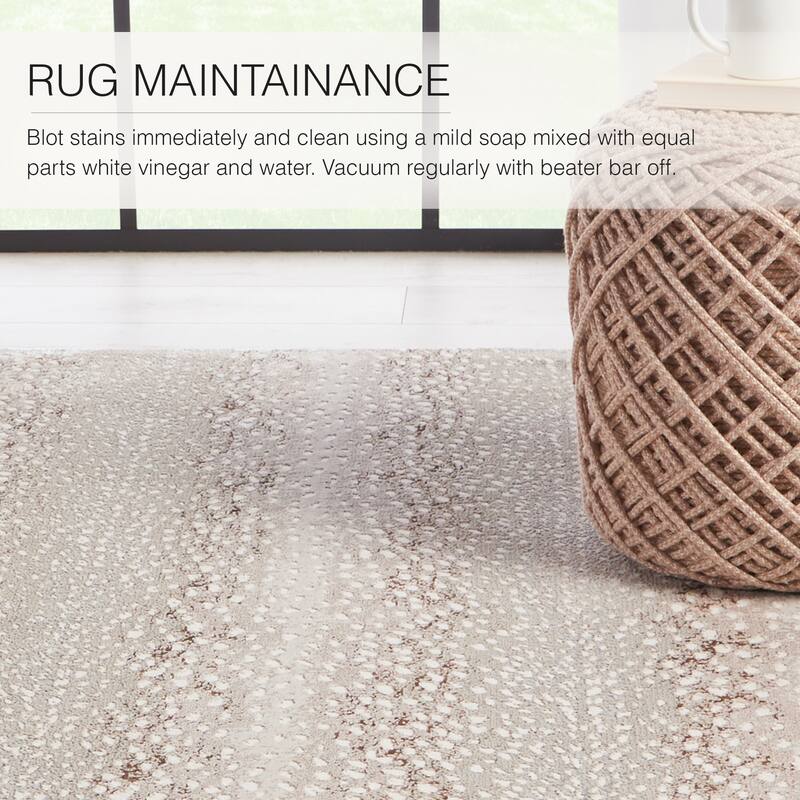 Silver Orchid Axis Animal Print Spotted Area Rug