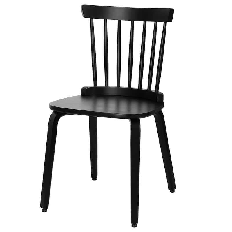 Solid Wood Slat Back Windsor Dining Chairs, Set of 2/4