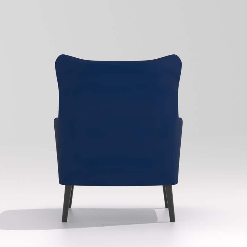 Velvet Tuft Thick Cushion Accent Chair (Set of 2)