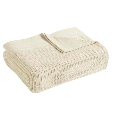 Fiesta® Cream Twin Blanket