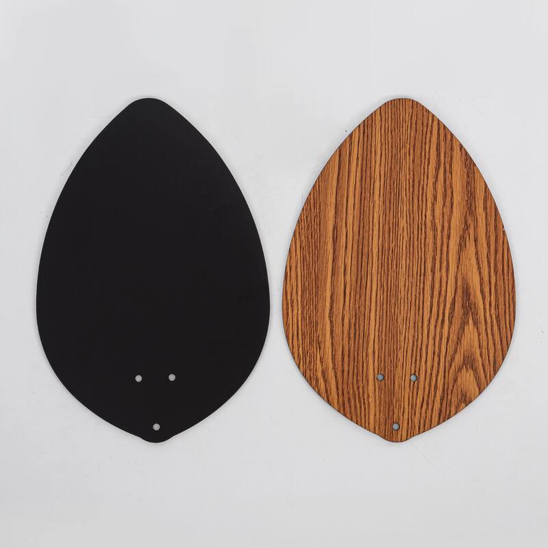 52" Farmhouse Style Wood Walnut Ceiling Fan With Lights and Remote Control, Dimmable LED Optional