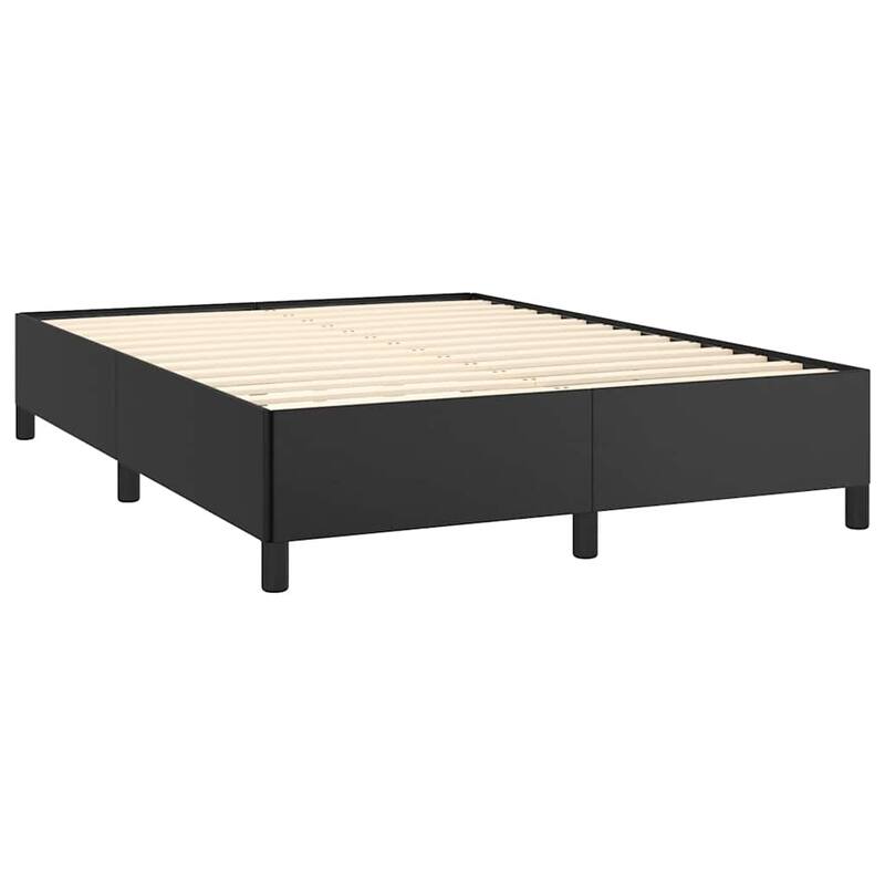 vidaXL Bed Frame, Faux Leather, No Mattress