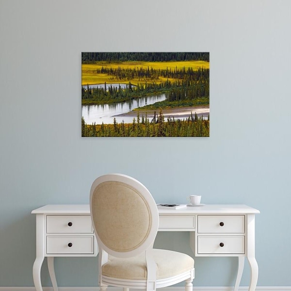 Easy Art Prints Michel Hersen's 'Nenana River In Autumn' Premium Canvas Art