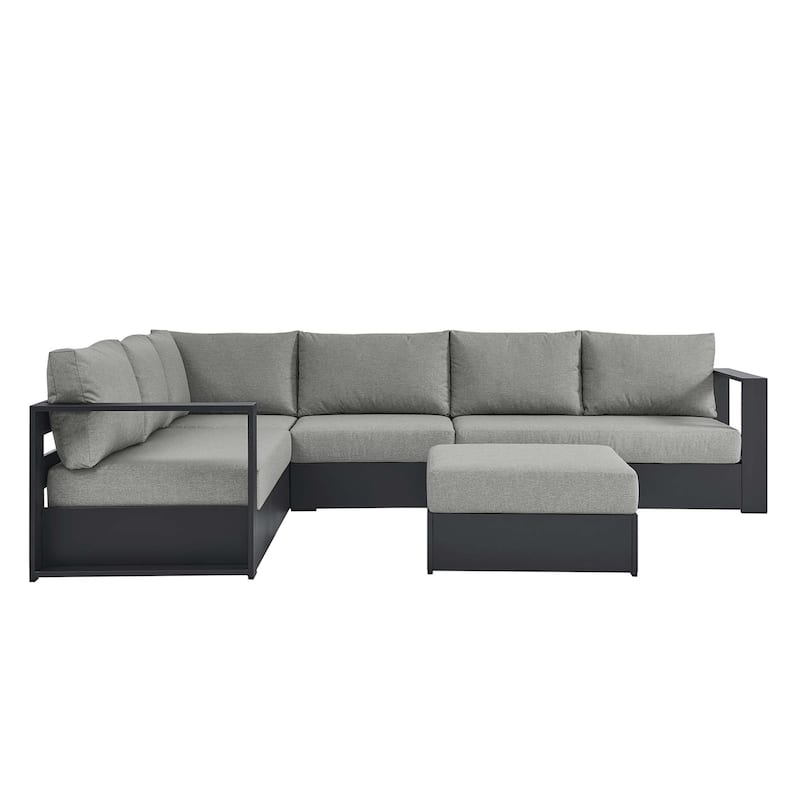 Tahoe Patio Aluminum 5-Piece Sectional Sofa Set