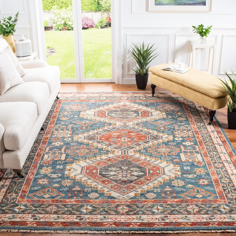 SAFAVIEH Handmade Samarkand Shavonne Traditional Oriental Wool Rug