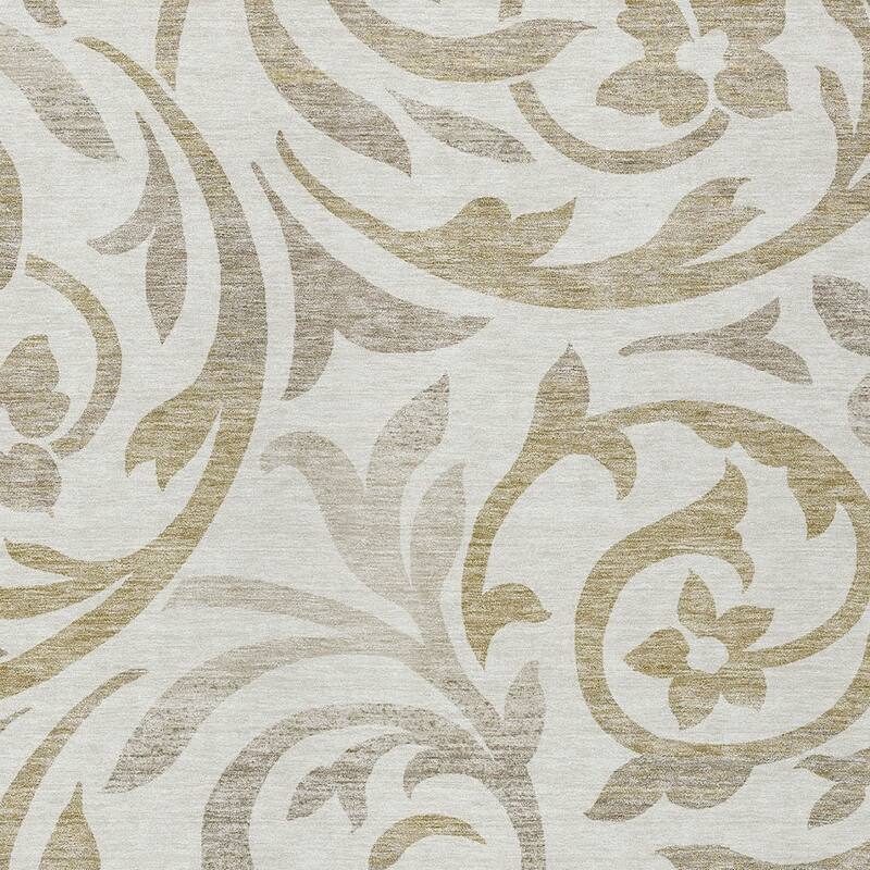 HomeRoots Floral Transitional Rectangle Outdoor Rug