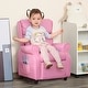 preview thumbnail 9 of 19, Kids Recliner Chair Children Sofa Angle Adjustable Single Lounger Armchair Gaming Chair with Footrest 2 Side Pockets