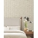 preview thumbnail 3 of 5, York Wallcoverings Modernist Motif Linseed Oil Wallpaper