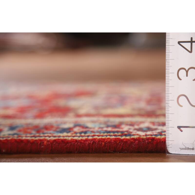 Traditional Red Heriz Serapi Foyer Area Rug Hand-knotted Wool Carpet - 2'0"x 3'0"