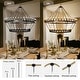 preview thumbnail 27 of 30, Large Black Wagon Wheel Chandelier Farmhouse Pendant Light Fixture